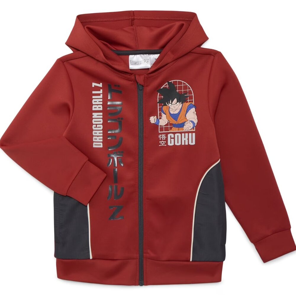 Dragon Ball Z Boys Active Jacket, Size 8, 10/12 & 14/16 - New with Tags